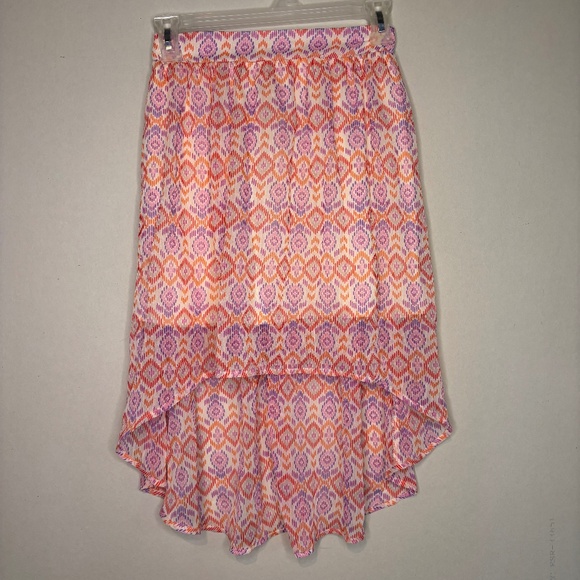 Disney Girls Multicolored Patterned Midi Skirt Size Medium - Picture 1 of 5